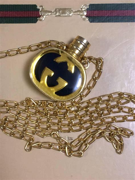 vintage Gucci perfume necklace